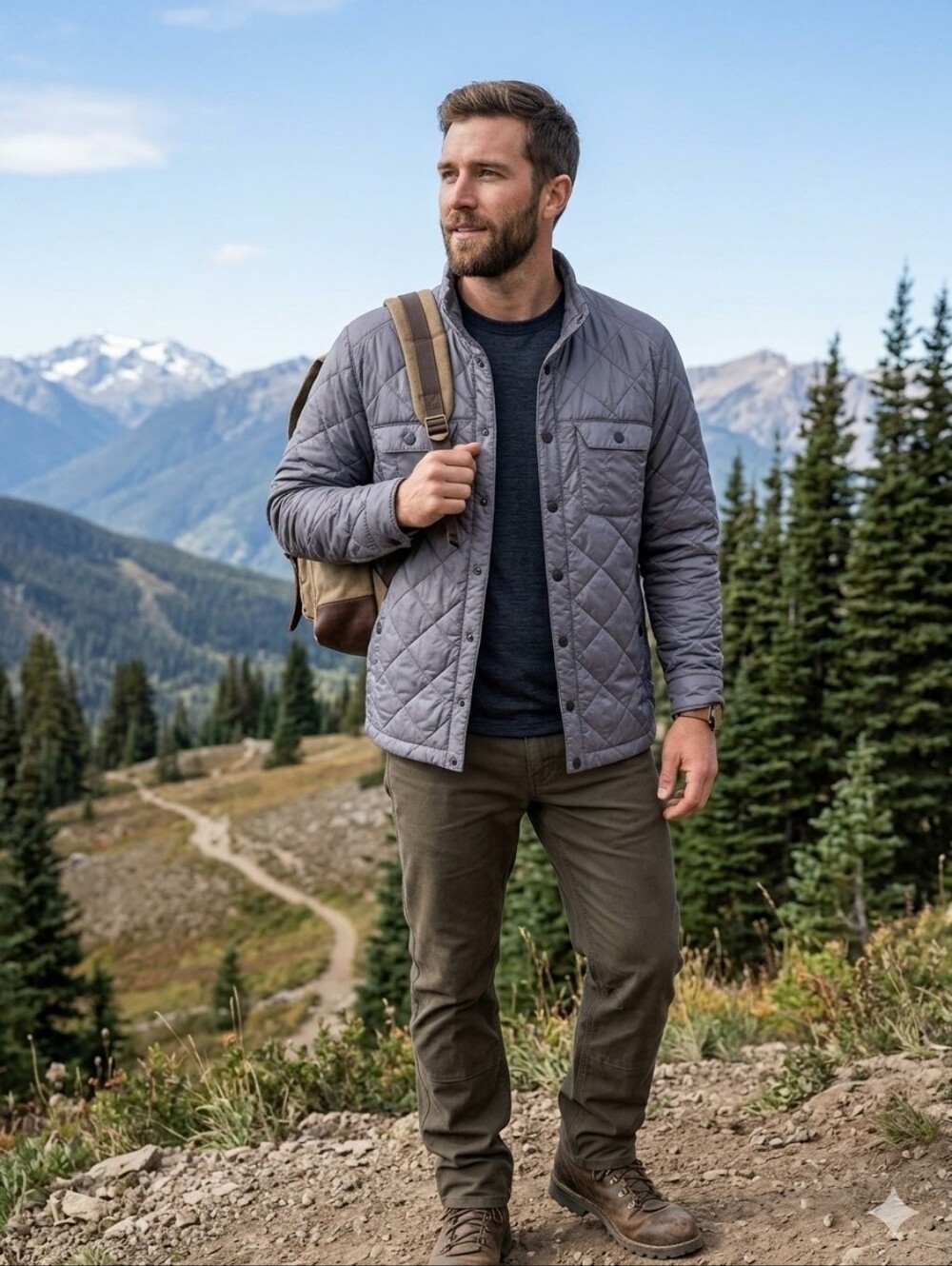 Stio Quilted Lightweight Shirt Jacket - Color Steel Pony